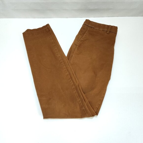 GAP Skinny Performance Chino Pants Mens 30x34 Sable Brown Cotton Blend Slim Fit - Picture 6 of 10